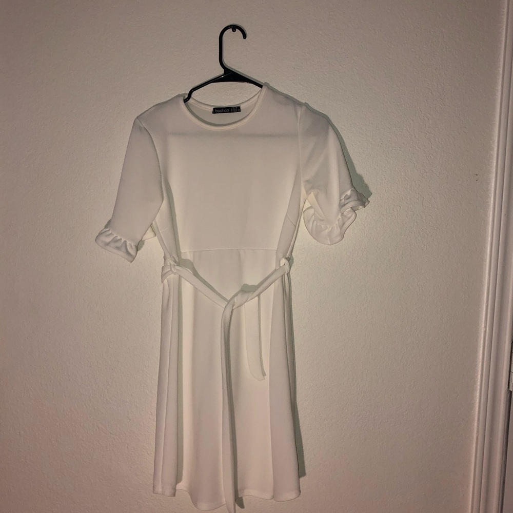 White maternity dress